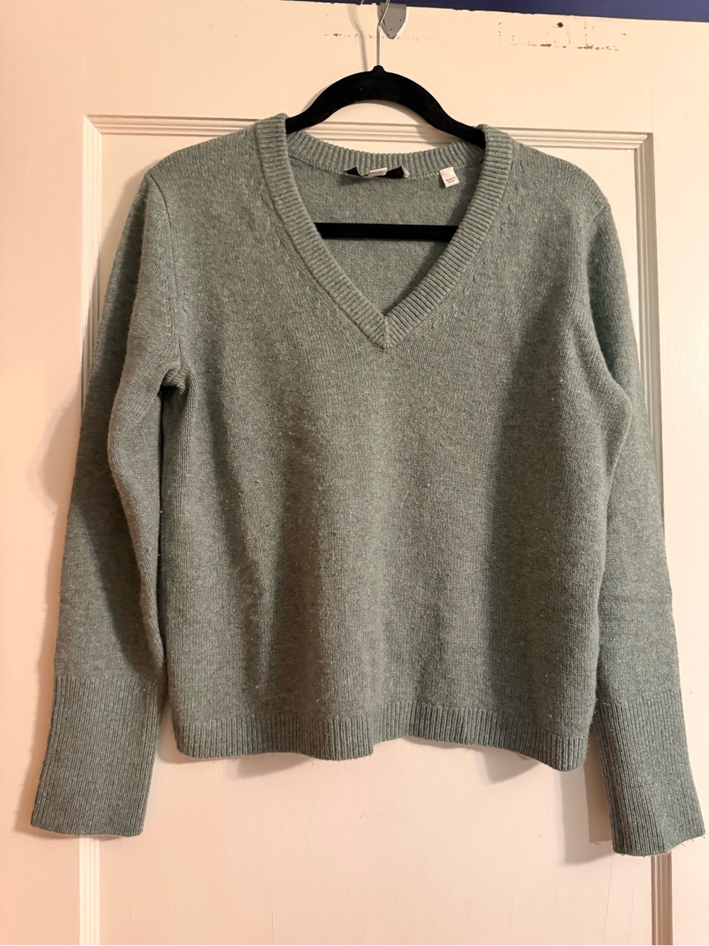 Vince V-Neck Sweater in Sage Green